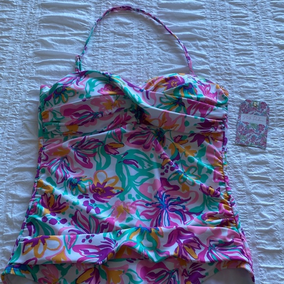 Stella Parker Collection one piece swim suit with removable/adjustable strap. M - Picture 3 of 15